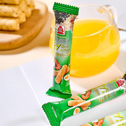 MM 山姆 北田综合谷物坚果香脆卷（蒜香虾蛋黄口味（膨化食品）680g 商品图1