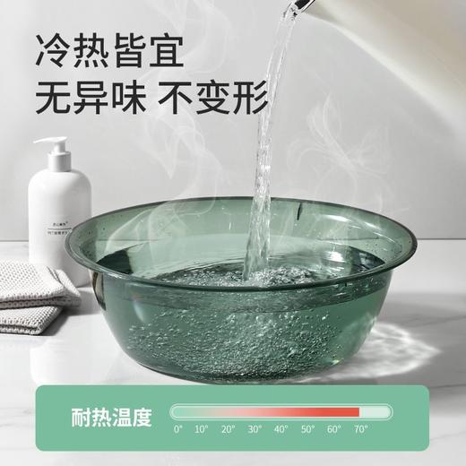 【批发】美丽雅盆 洗脸洗菜洗衣盆家用小号学生宿舍加厚耐用塑料盆 颜色随机 商品图4