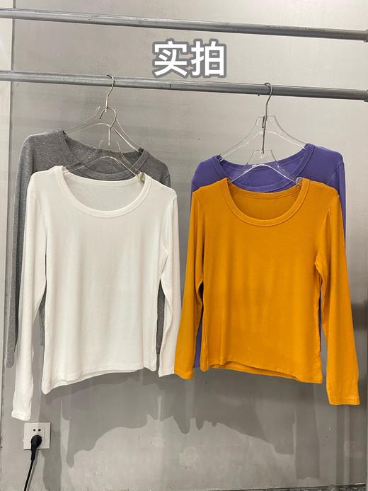 【YW】无忧购韩版百搭螺纹棉显瘦鹅蛋领面膜T（截单后3-5天发货) 商品图14