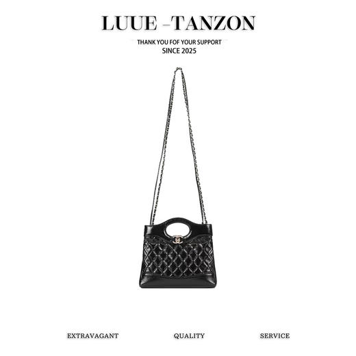 香奈儿 25P 31bag mini 黑金  “时尚代表”经典再现 油蜡羊皮搭配淡金扣 斜挎包（LZ） 商品图0