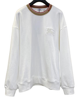 中性款领口拼接棉质刺绣卫衣007