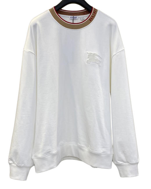 中性款领口拼接棉质刺绣卫衣007 商品图0