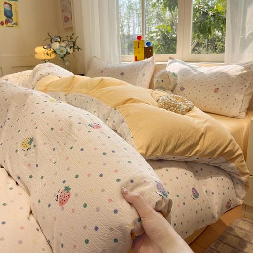 【YW】无忧购云感木棉皱皱双层纱四件套（截单3-5天发货) 商品图1