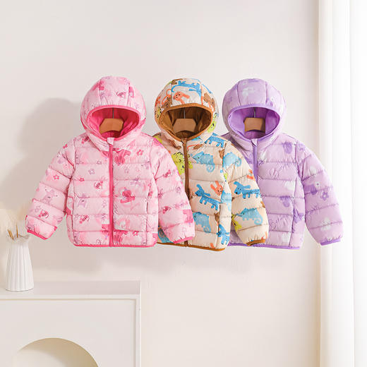 贝贝怡2025秋冬季新款男女宝宝轻薄羽绒服儿童连帽防风保暖羽绒外套ZB4ES009 商品图4
