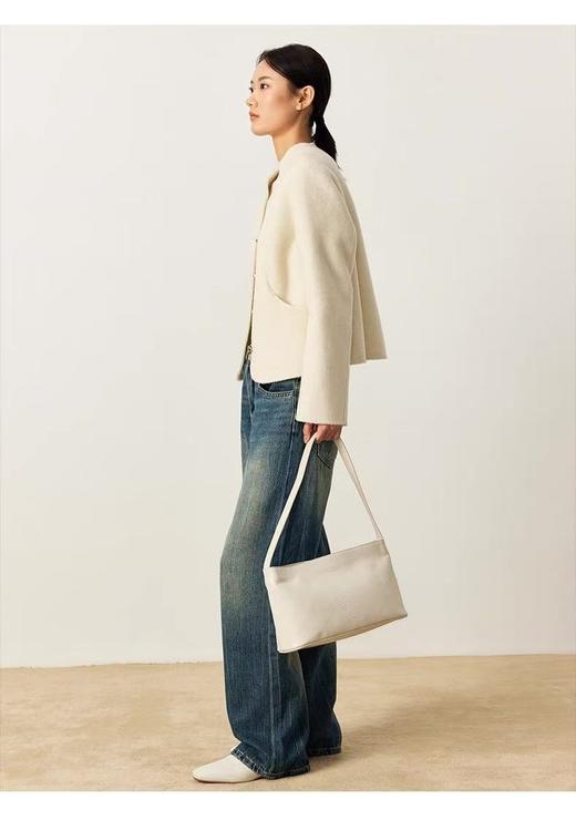 【高端系列】手工定制016款69.2%双面尼短款金扣外套-喜出 商品图5