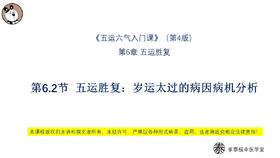 V4第6.2节 五运胜复：岁运太过的病因病机分析