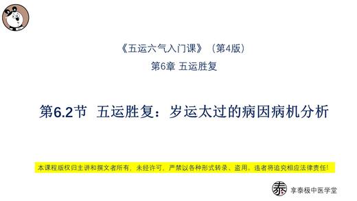V4第6.2节 五运胜复：岁运太过的病因病机分析 商品图0