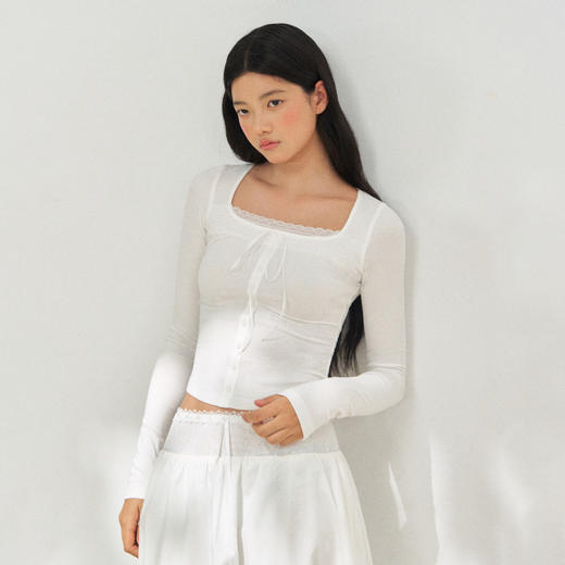 Ariseism 美式复古4色拼接长袖t恤女秋季新款修身上衣 商品图1