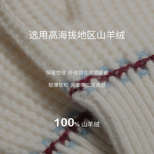 手工哈尼绣羊绒手套  SJF97P619N 商品图5