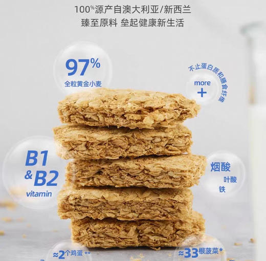 澳洲 weet-bix 全谷物营养低脂健康代餐早餐-375g 商品图2