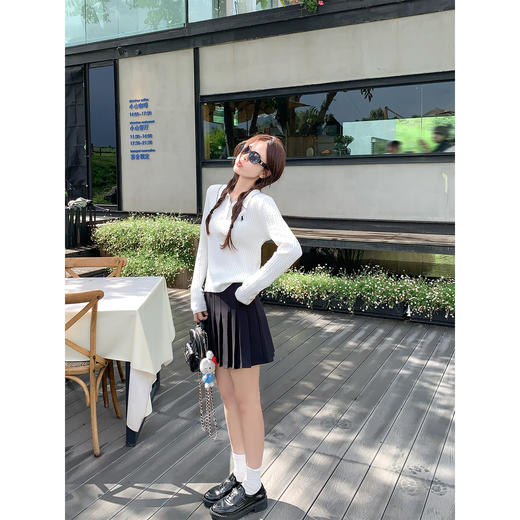 【149元任选2件】最后一波现货！韩系polo领麻花针织打底衫女 商品图3