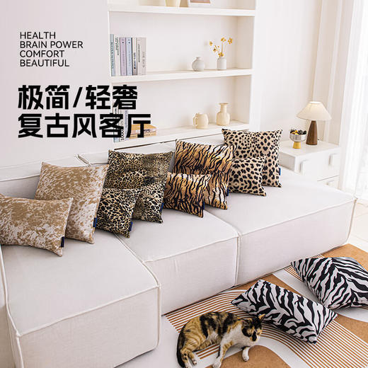 罗莱软装 动物世界抱枕 45*45cm 商品图3