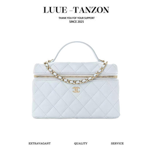 香奈儿 LP盒子包 淡金扣荔枝皮（LZ） 商品图0