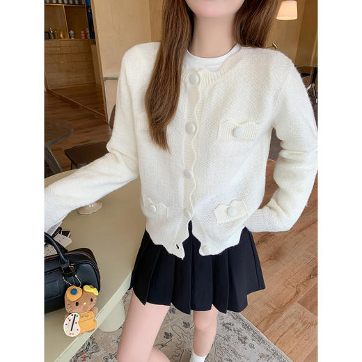 <曾小咸推荐>韩系清纯设计针织开衫秋季新 商品图2