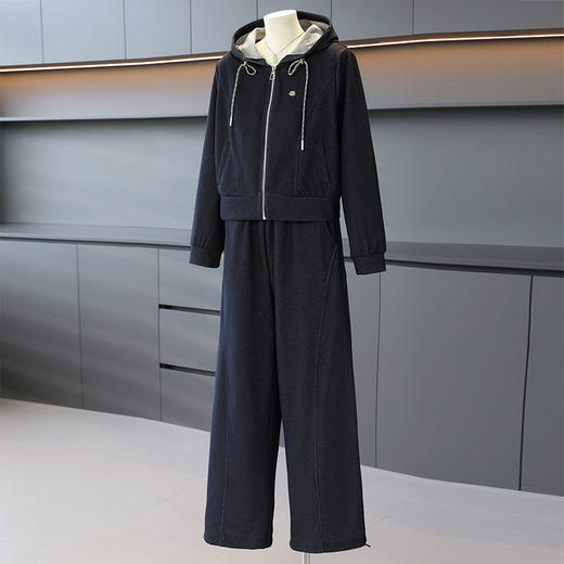 FW 8522妈妈装气质时尚连帽休闲三件套 商品图3