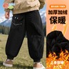 贝贝怡秋冬新款男童加绒休闲裤儿童防风束腿裤宽松运动卫裤ZB4EK002 商品缩略图1