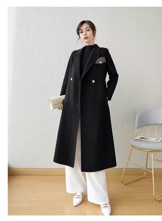 【高端系列】手工定制6828款100%澳洲羊毛双面尼英伦风外套-喜出 商品图2