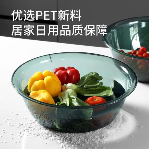 【批发】美丽雅盆 洗脸洗菜洗衣盆家用小号学生宿舍加厚耐用塑料盆 颜色随机 商品图5