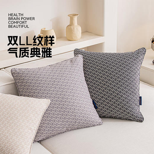 罗莱软装-经典罗莱双LL纹样抱枕 45*45 商品图2