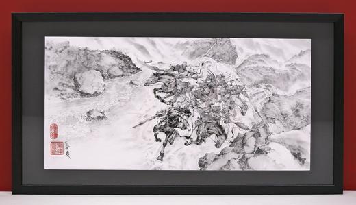 【南漫珍藏系列】南漫X夏伟义-五虎下梁山复刻版画连框 商品图0