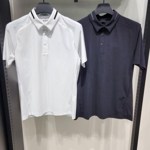 P*G家男士时尚运动撞色条polo合身版型修身不勒 透气速干M224174 商品图0