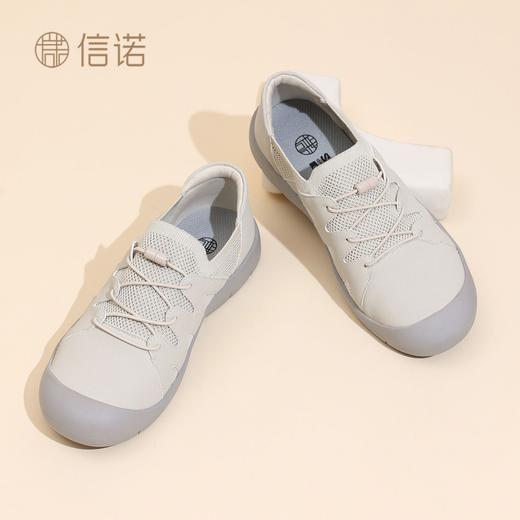 信诺妈妈鞋女中老年舒适软底不累脚单鞋一脚蹬奶奶鞋2025新款秋季X5Q139-153 商品图8