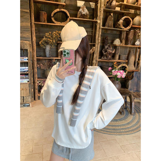 【129元任选2件】最后一波现货！韩版长袖T恤打底慵懒风宽松 商品图0