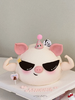 strong健身猪猪男孩女孩墨镜耍酷可爱卡通蛋糕-低糖处理无添加 商品缩略图2