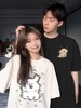【YW】无忧购韩系ins百搭休闲卡通印花180g纯棉情侣短袖T恤（截单后3-5天发货) 商品缩略图3