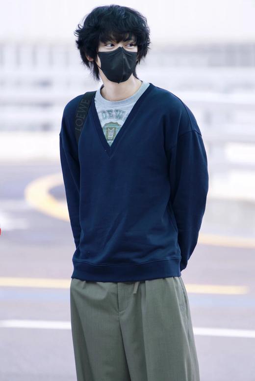 中性款棉质假两件印花刺绣卫衣014 商品图3