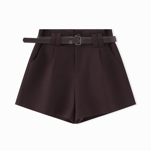 「高货wl」全新升级【铂金会员220/天猫299/差价79】(12213)洛诗琳气质天丝混纺西装短裤2025早秋通勤休闲A字阔腿短裤 商品图4