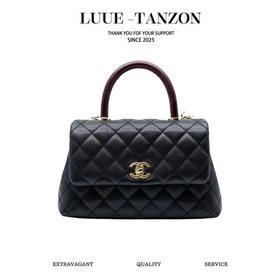 香奈儿-COCO Handle 蜥蜴手柄 原厂皮 黑色小/大号（LZ）