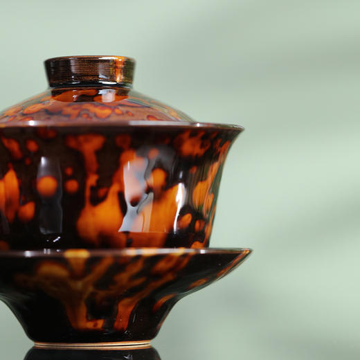 问鼎虎斑天目三才盖碗 商品图2