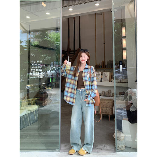 【189元任选2件】现货！撞色格子美拉德衬衫 商品图4