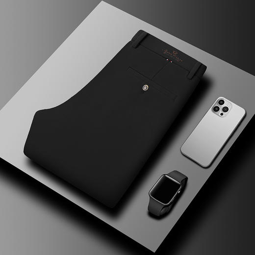 罗蒙春秋款男士休闲裤直筒显瘦男长裤休闲商务通勤百搭裤子弹力舒适 商品图4