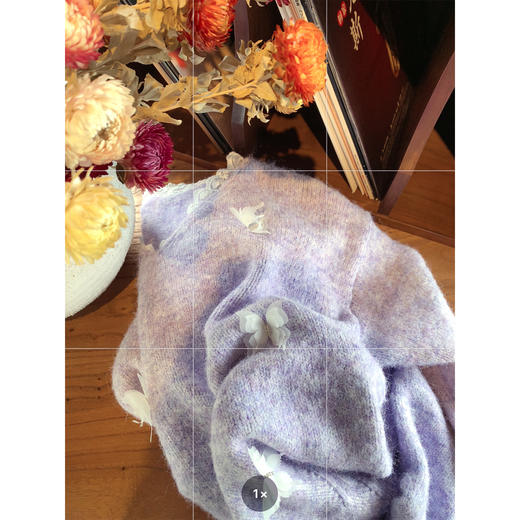 <曾小咸推荐>2.6现货秒杀 ！微信超特价！蕾丝花边立体蝴蝶毛衣 日常189.99 立减100 秒杀89.99！！ 商品图3