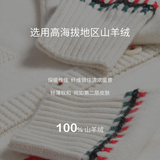 手工哈尼绣羊绒开衫  SJF97W240N 商品图2
