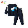 贝贝怡2025春秋新款男童撞色运动休闲套装舒适卫衣卫裤ZB3ET037 商品缩略图3