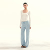 Ariseism 美式复古短款U领长袖T恤女秋季新款修身上衣 商品缩略图3