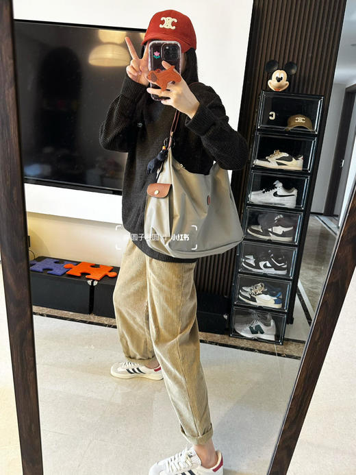 被王菲种草了，珑骧帆布hobo邮差包实用主义兼具美感，大容量超轻便全年都能背，可单肩斜挎、腋下、手提！（SS） 商品图2