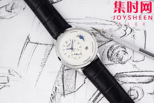 AI格拉苏蒂 原创偏心系列 有“德味儿”的腕表 原创90偏心大日历月相 男士腕表 商品图4