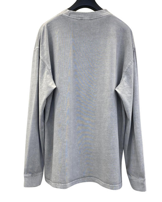 中性款棉质logo印花长袖T恤002002 商品图1