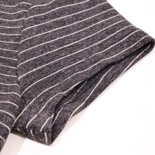 半身缘女装 秋季半高领经典条纹修身T恤253113M01140011 商品图3