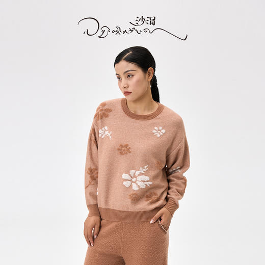 格桑花圆领女套衫  SJF97W289N 商品图0