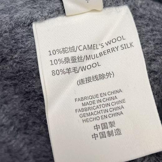 【高端系列】手工定制3100款驼绒➕桑蚕丝➕羊毛针织包边圆领小香风短款双面尼外套-喜出 商品图7