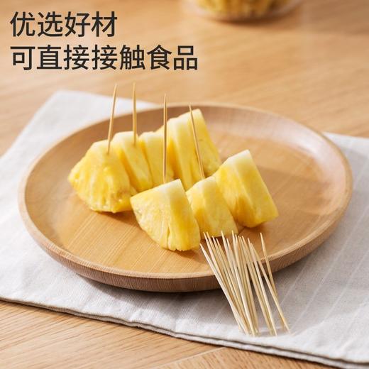 【批发】美丽雅可旋转不锈钢盖罐装双头竹牙签 350支/罐 商品图3