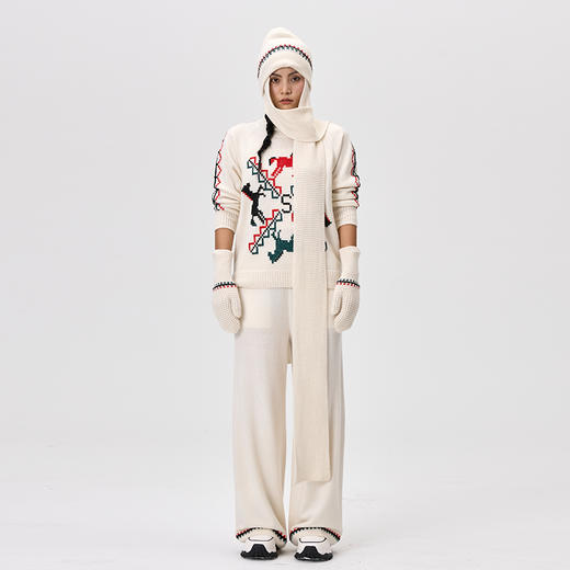 手工哈尼绣羊绒手套  SJF97P619N 商品图6