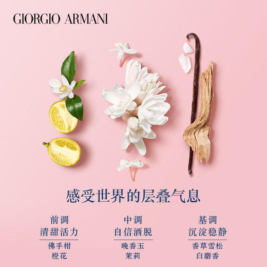 【礼盒礼袋】ARMANI 阿玛尼 my way 自我无界 浓香水 50ml+阿玛尼 红管唇釉 214# 6.5ml 商品图3