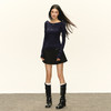 Ariseism 美式复古设计感长袖T恤女秋季新款修身上衣 商品缩略图4