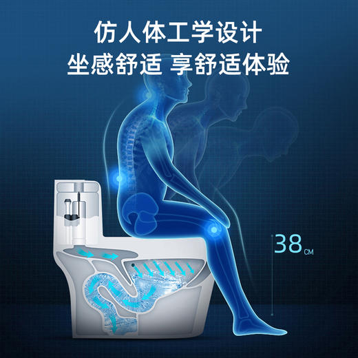 帝王现代简约小尺寸陶瓷马桶TT047 商品图6